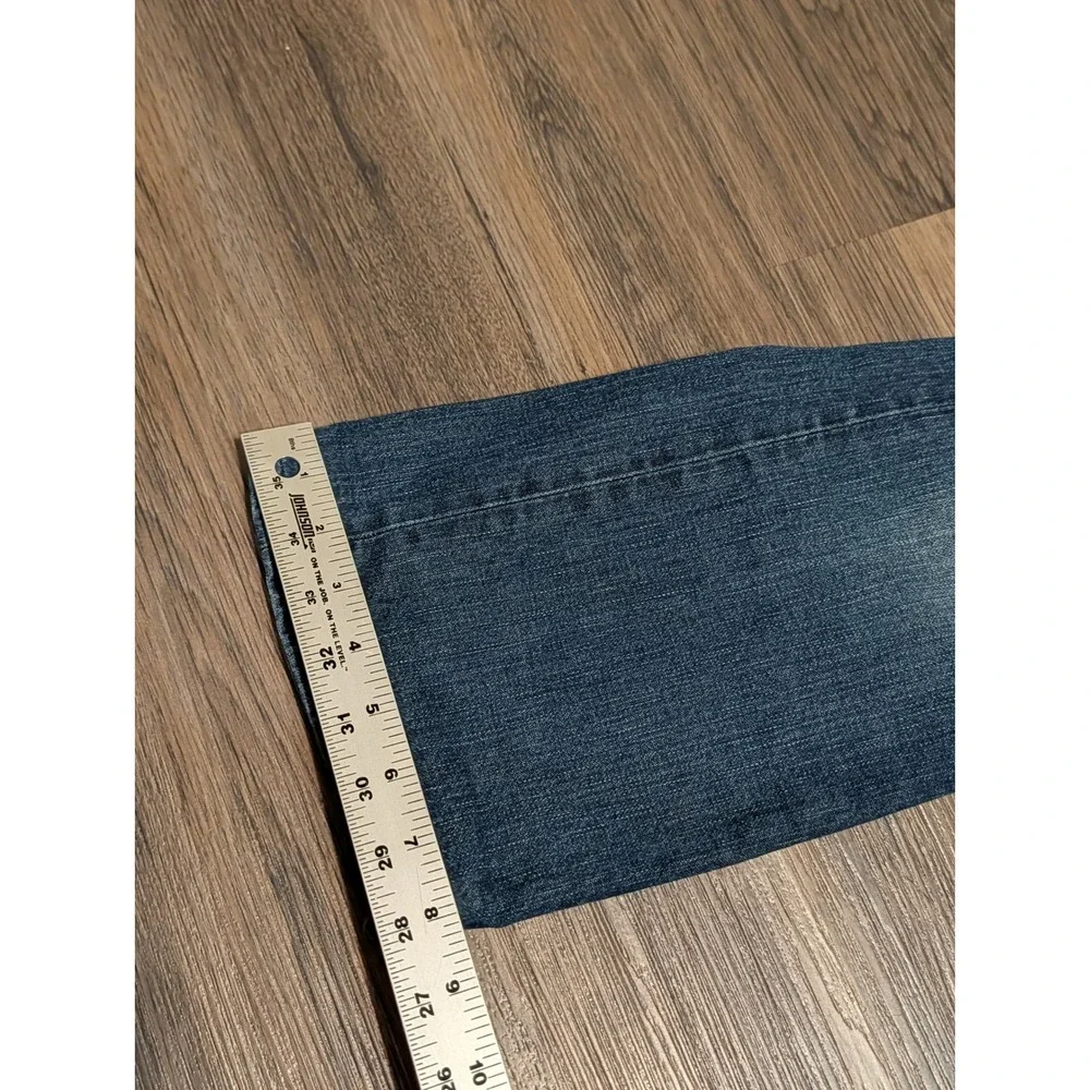 True Religion Adam Big T Blue Jeans Medium Wash Contrast Stitch USA Made 30x26